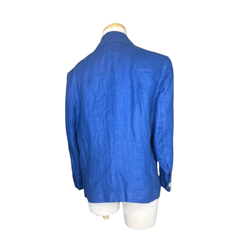 Lauren Ralph Lauren Vintage Linen Button Down Jacket 3/4 Bell Sleeves NWOT - Picture 6 of 11